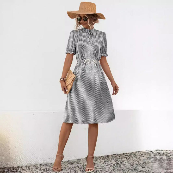 Damen Sommerkleid mit eleganter Blumenmusterung Drune