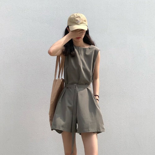Damen Jumpsuit mit tailliertem Design und praktischen Taschen Drune