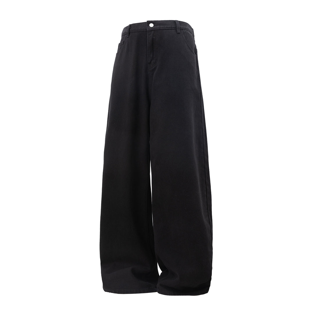 Damen Weit geschnittene High‑Waist Jeanshose im geraden Schnitt Drune