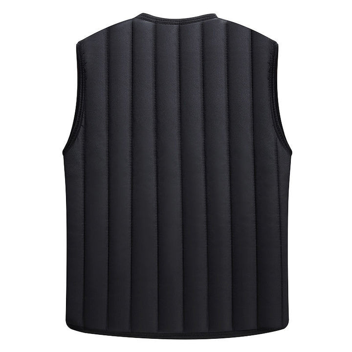 Herren Steppweste mit kuscheliger Teddyfleece‑Innenseite, knöpfbare Front und aufgesetzten Taschen Drune