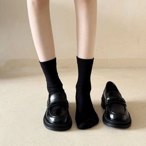 Damen Modische Loafers mit Schleifen Drune