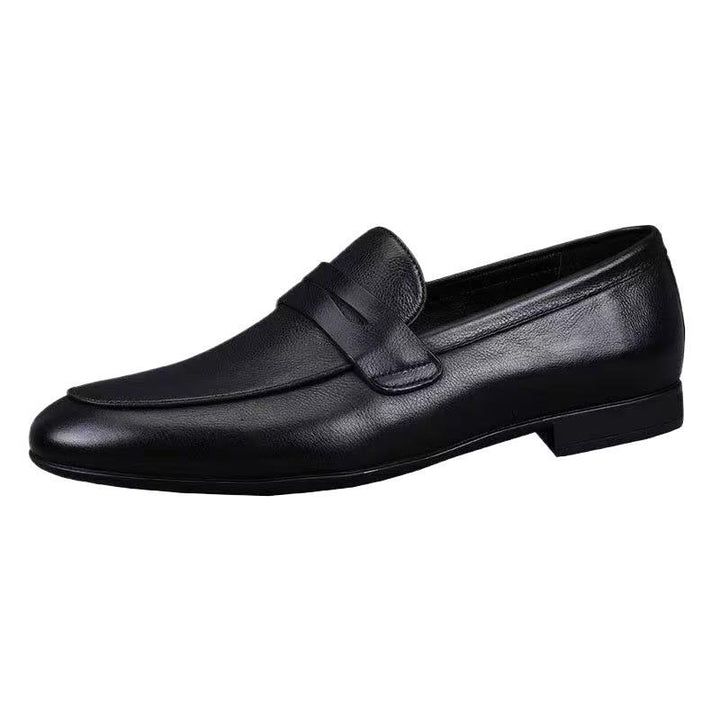 Herren Elegante Lederschlüpfschuhe Drune