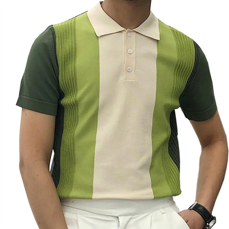 Herren perfektes Polo-Shirt mit strukturiertem Design Drune