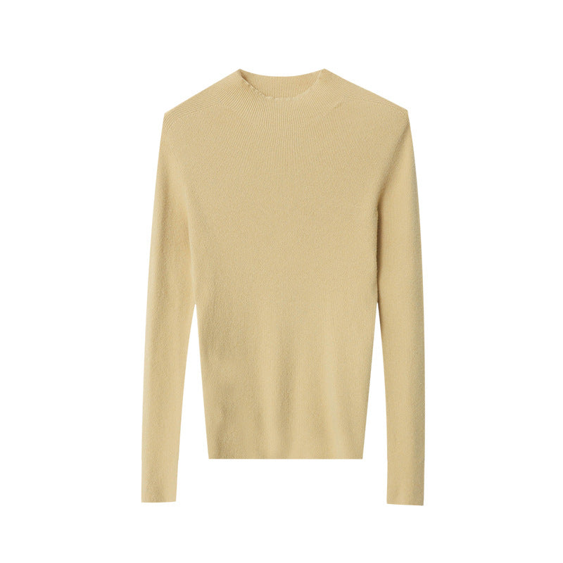 Damen Feinstrickpullover mit hohem Kragen und eleganter Passform Drune
