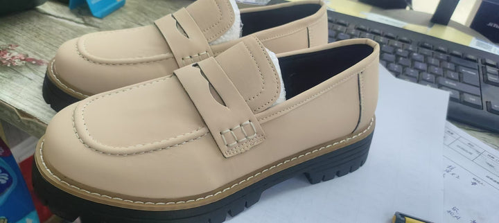 Herren nan robuste Penny-Loafer mit markanter Profilsohle, handwerklicher Ziernaht und gepolstertem Komfortfußbett Drune