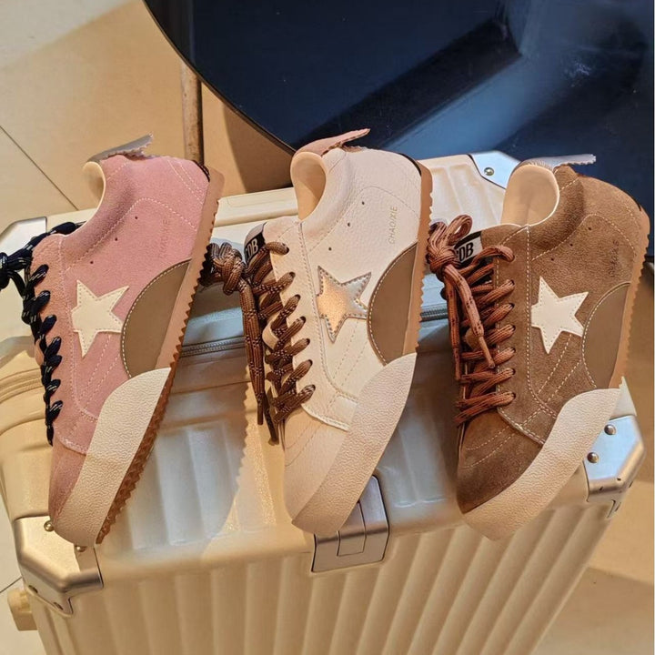 Damen Sneakers mit weichem Wildleder und modischen Details Drune