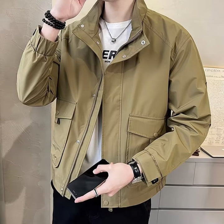 Herren leichte Utility-Jacke mit funktionalen Taschen Drune