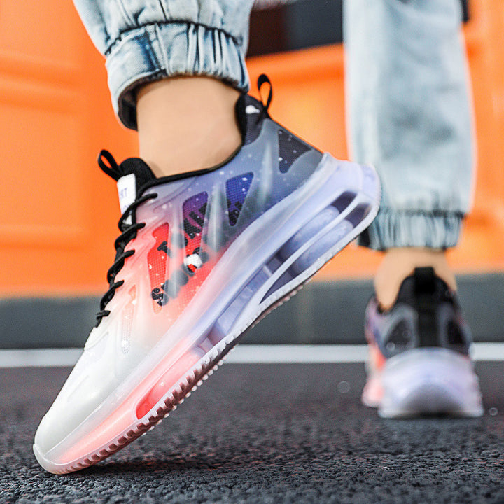 Unisex futuristische transparente Runner mit integrierter Luftkammer-Zwischensohle und reflektierendem Tech‑Mesh Drune