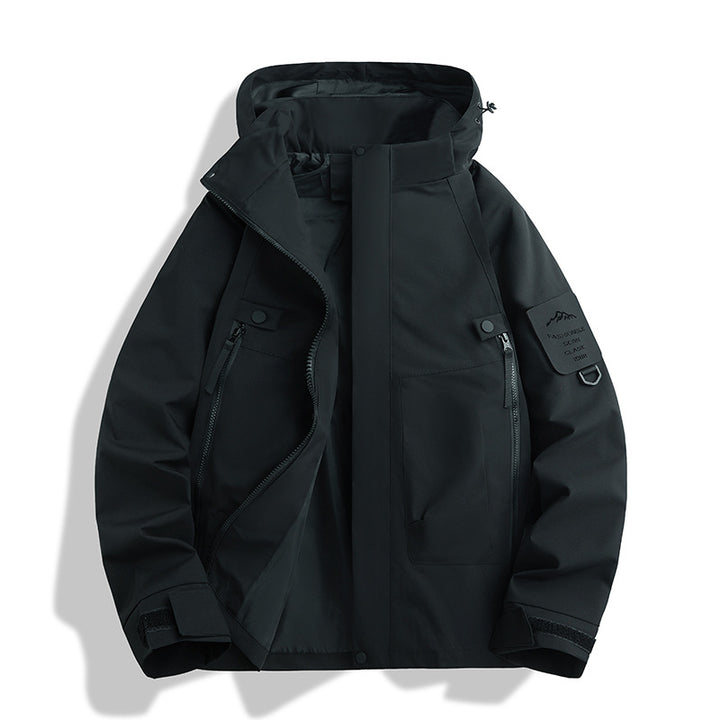 Herren Funktionsjacke mit verstellbarer Kapuze