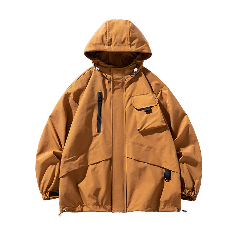 Herren Winddichtes Parka-Jacke Drune