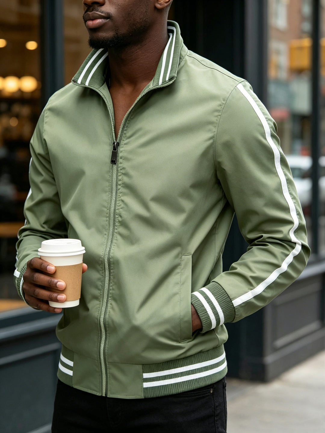 Herren Sportliche Jacke Drune