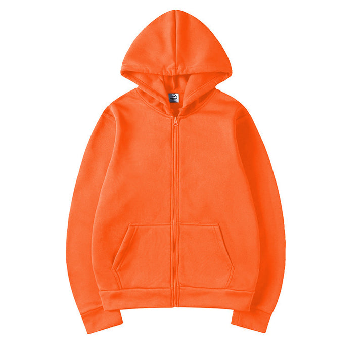 Damen Sportlicher Kapuzenpullover mit durchgehendem Reißverschluss und Tasche Drune