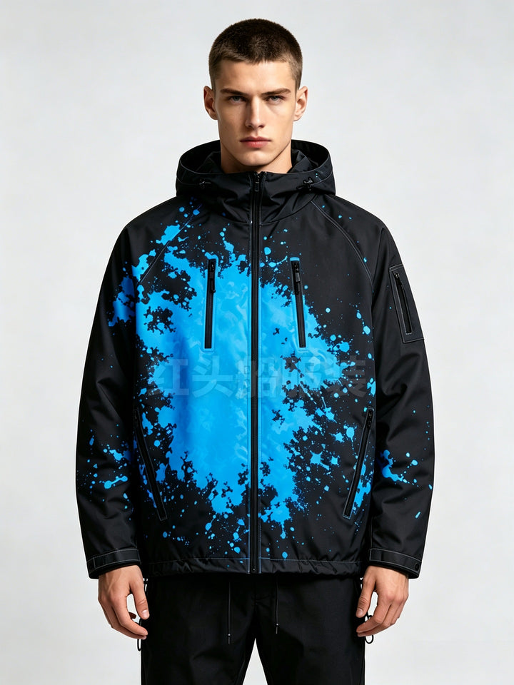Herren Sportliche Jacke mit hoher Funktionalität und buntem Druck