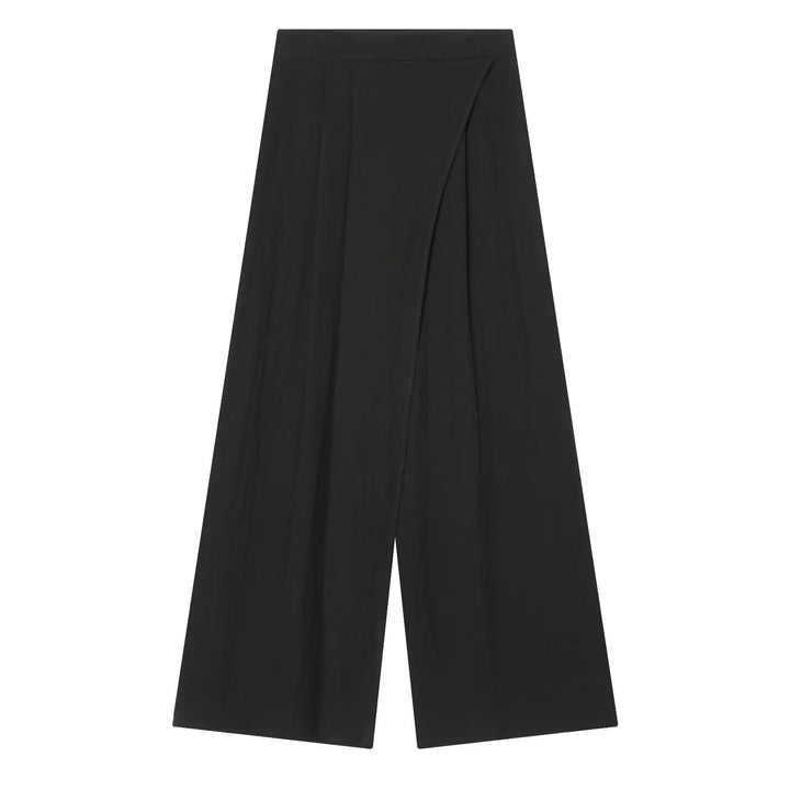 Damen Weite High-Waist Culotte mit Wickeloptik und ausgestelltem Bein Drune