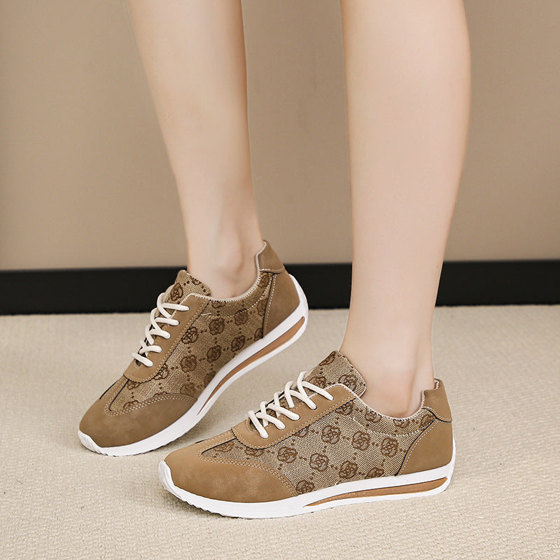 Damen nan leichte Jacquard Freizeitsneaker mit gepolstertem Komfortfußbett Drune