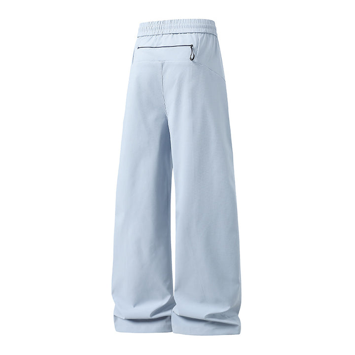 Herren Weite Utility-Jogginghose aus Funktionsnylon mit Kordelzug, Reißverschlusstaschen & kontrastierenden Nahtleisten Drune