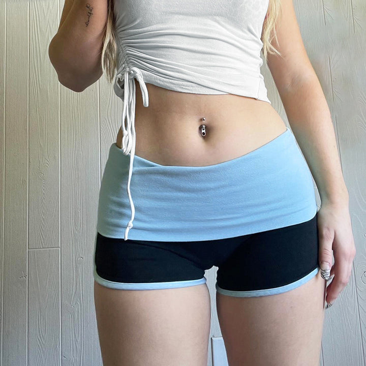 Damen Sportliche Shorts mit flexiblem Bund und atmungsaktivem Material Drune