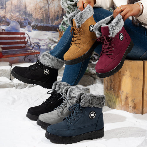 Damen gefütterte Winterstiefel Drune