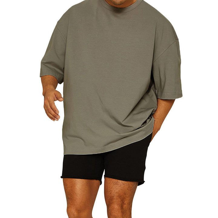 Herren Oversize T-Shirt mit atmungsaktiver Baumwolle Drune