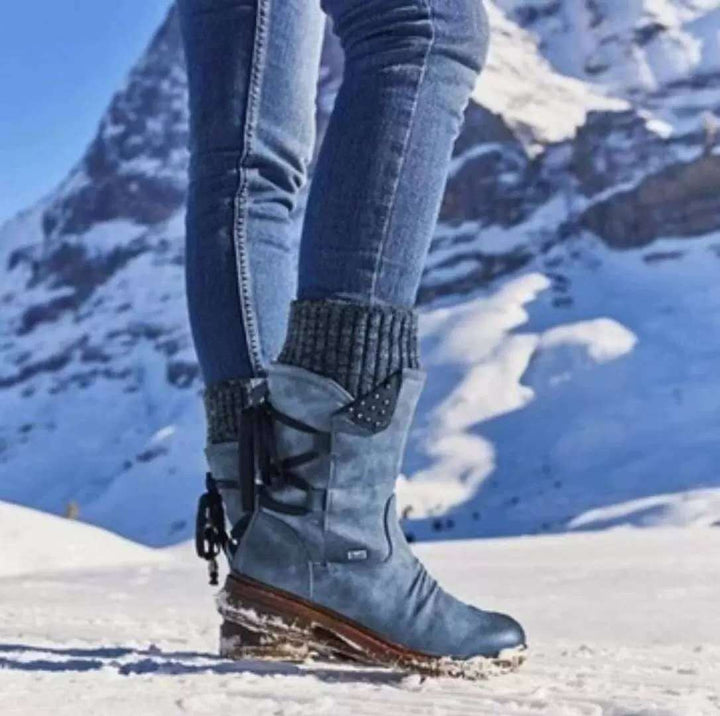 Damen modische Stiefeletten mit stylischen Details und praktischem Reißverschluss Drune