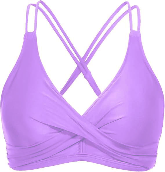 Damen Sportliches Bikinioberteil mit raffiniertem Wickeldesign Drune