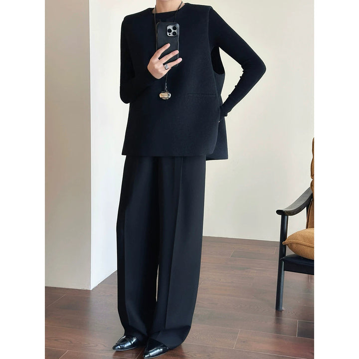 Damen Elegante und bequeme weite Anzughose Drune