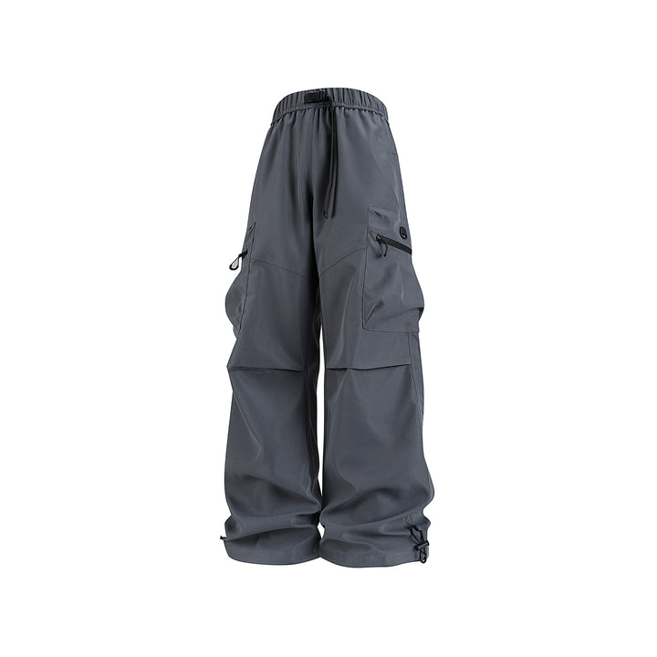 Herren Weite technische Cargo-Hose mit Multifachtaschen, Tunnelzug und verstellbaren Beinabschlüssen Drune