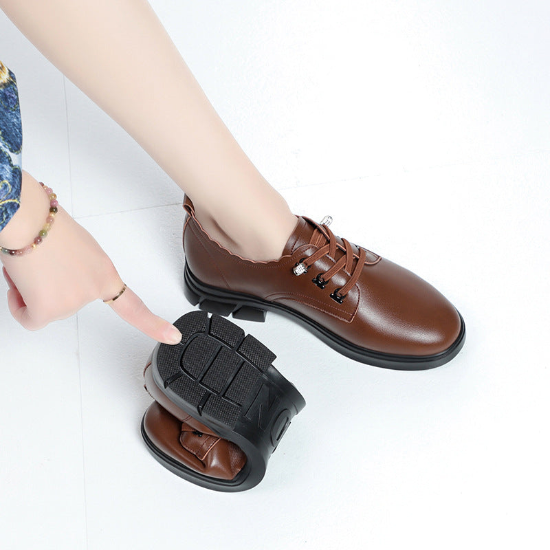 Damen Schnürschuhe mit eleganter Kante und rutschfester Sohle Drune