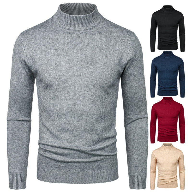 Herren eleganter Rollkragenpullover aus feiner Baumwollmischung Drune