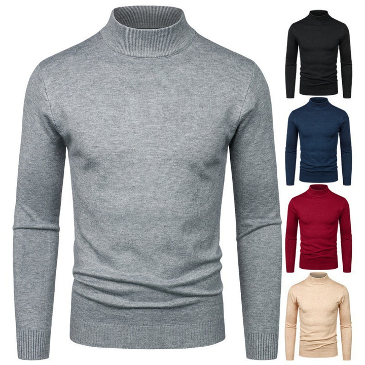 Herren eleganter Rollkragenpullover aus feiner Baumwollmischung Drune