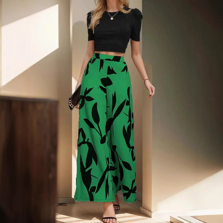 Damen Palazzohosen mit floralem Muster Drune