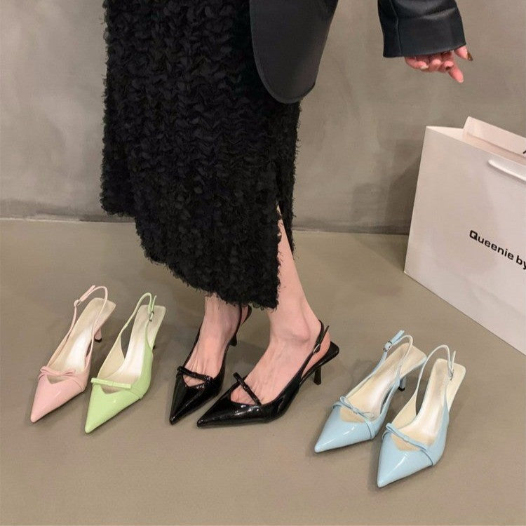 Damen Slingback-Pumps mit spitzem Design und elegantem Absatz Drune