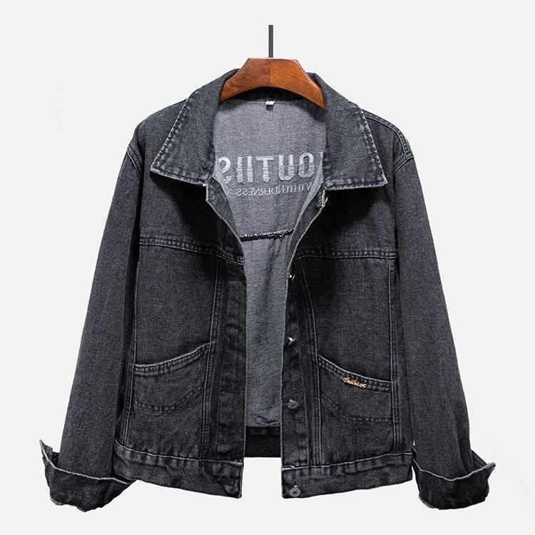 Damen Modische Jeansjacke Drune