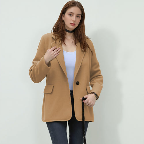 Damen eleganter Softblazer mit taillierter Passform Drune