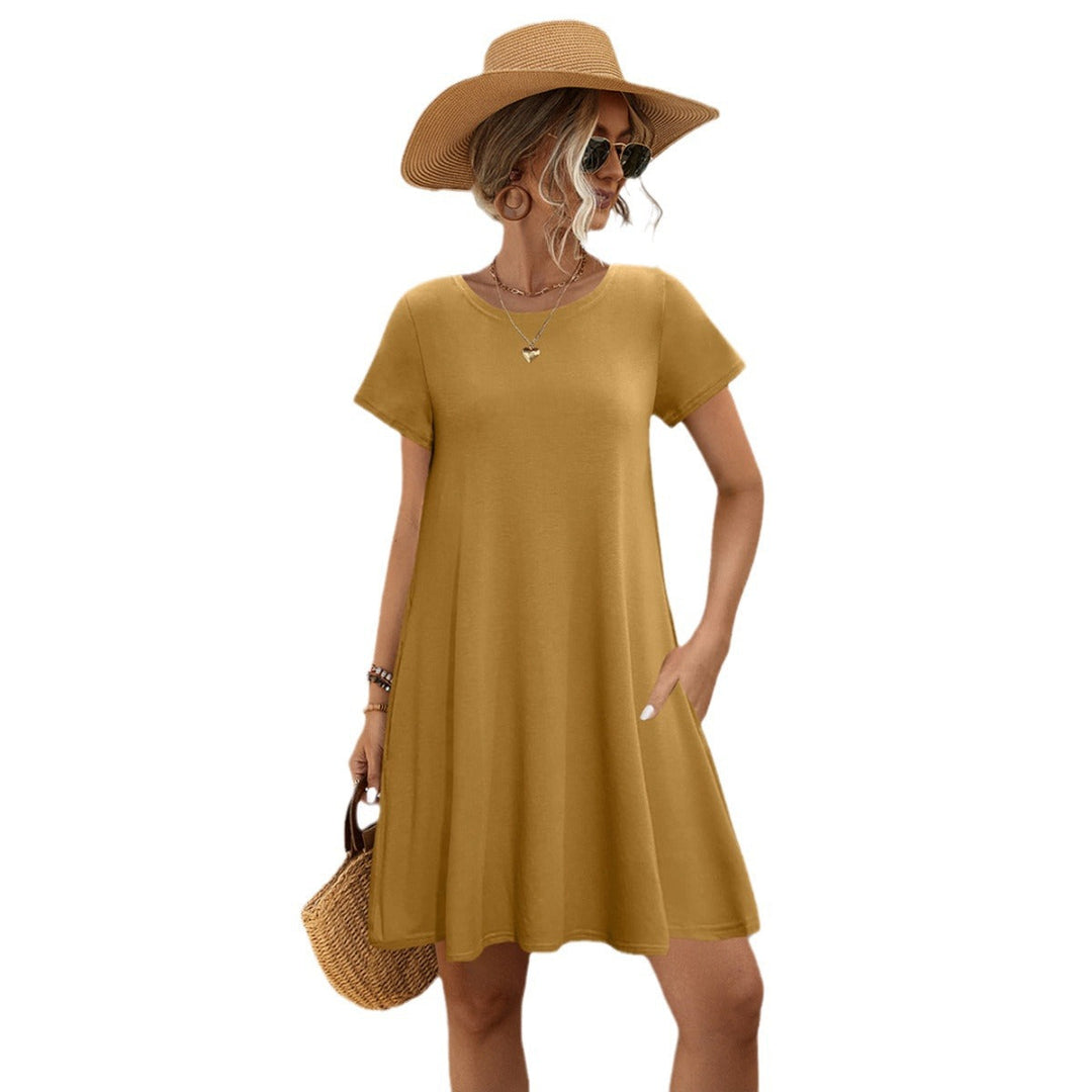 Damen Freizeitkleid mit praktischen Taschen und lockerem Schnitt Drune