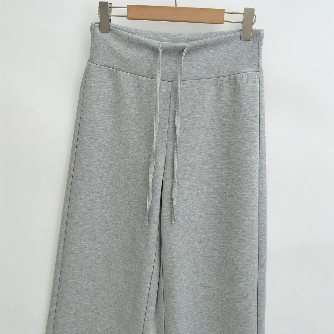 Damen Culotte-Loungehose mit hohem Komfortbund und Tunnelzug Drune