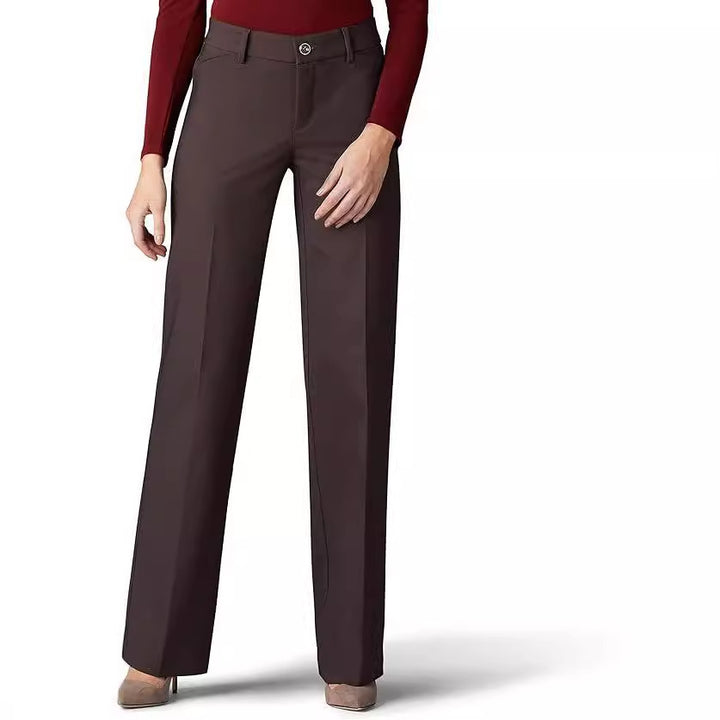 Damen elegante und bequeme lange Hose im klassischen Schnitt Drune