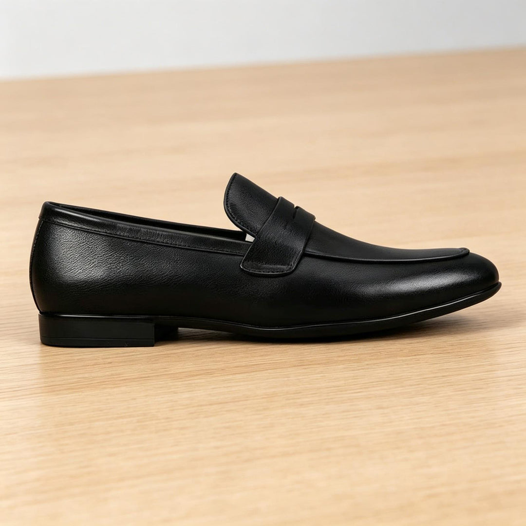 Herren Elegante Lederschlüpfschuhe Drune