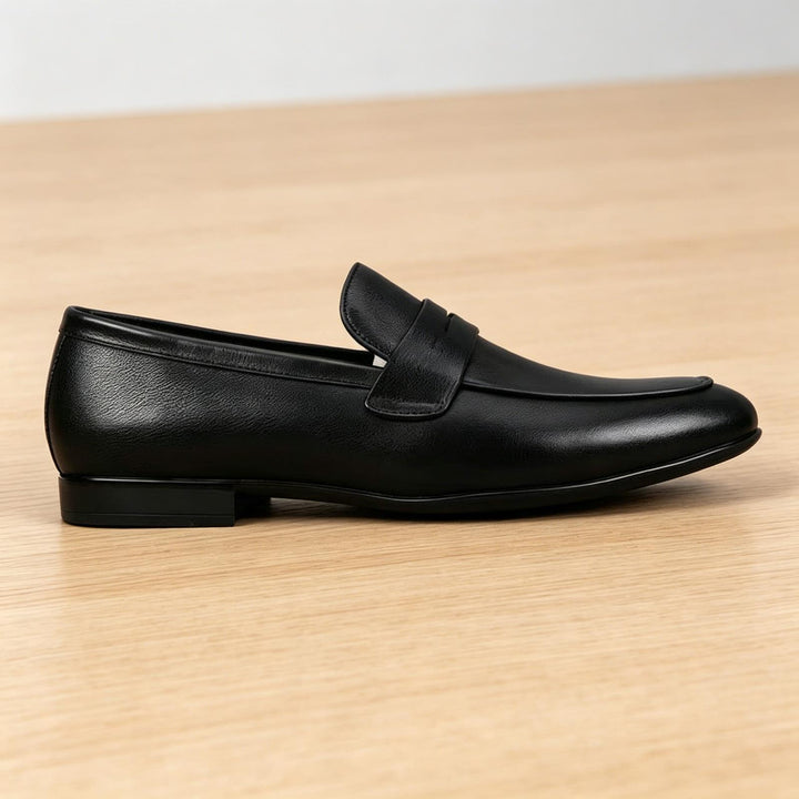Herren Elegante Lederschlüpfschuhe Drune