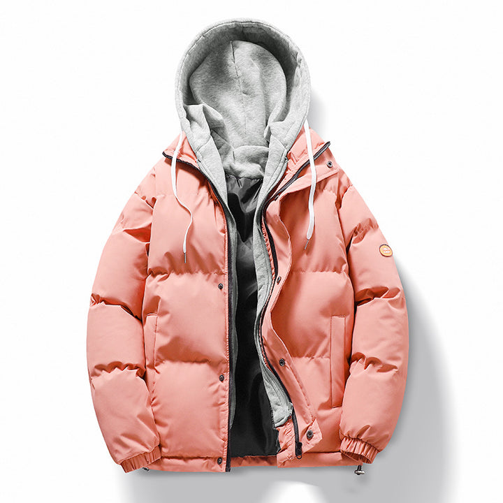Herren Steppjacke mit abnehmbarer Kapuze Drune