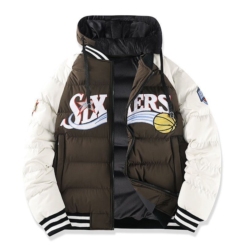 Herren Sportliche Pufferjacke mit hohem Kragen Drune