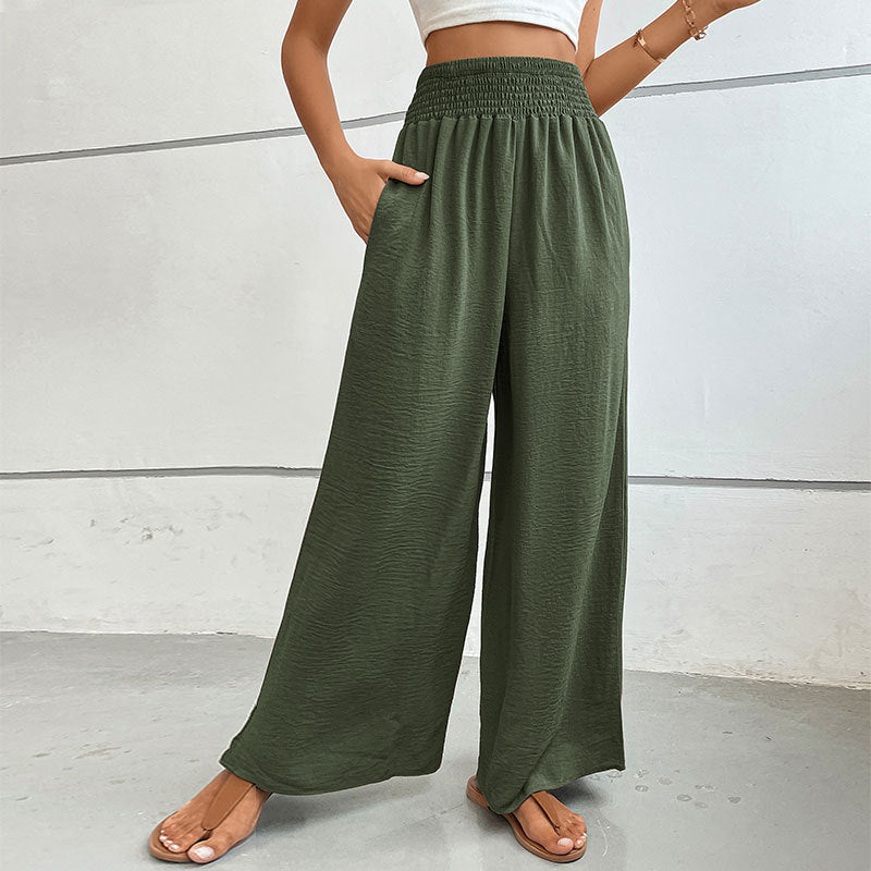 Damen elegante weite Palazzo-Hose Drune