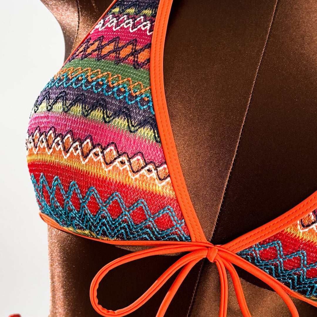 Damen Bikini mit trendigem Allover-Muster Drune