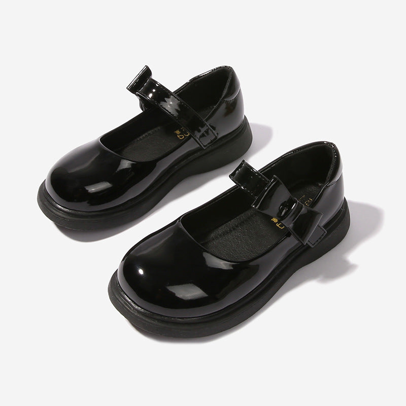Mädchen Mary Jane Ballerinas mit dekorativem Schleifenakzent Drune