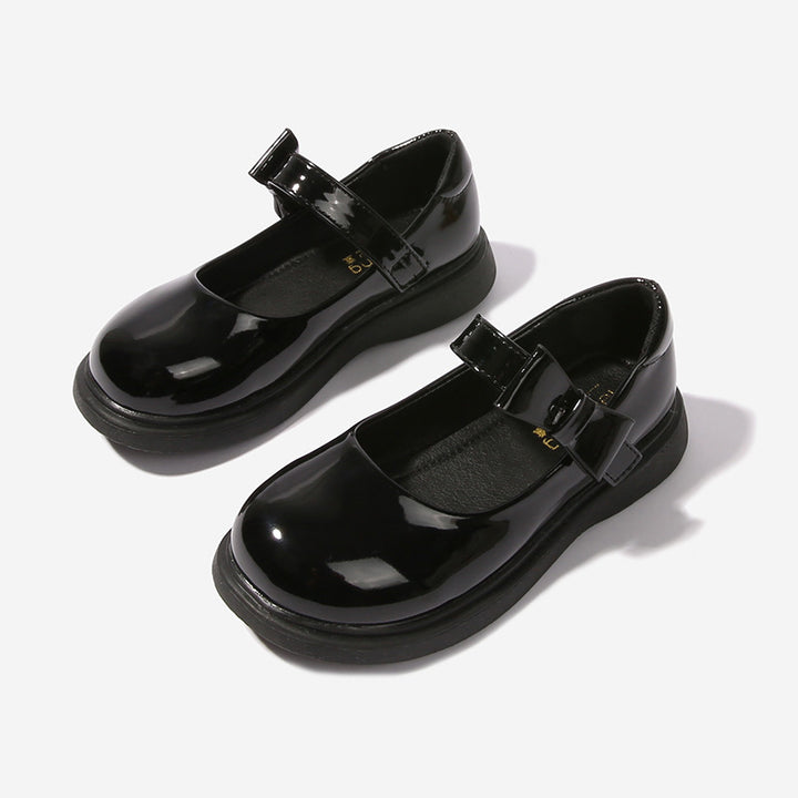 Mädchen Mary Jane Ballerinas mit dekorativem Schleifenakzent Drune