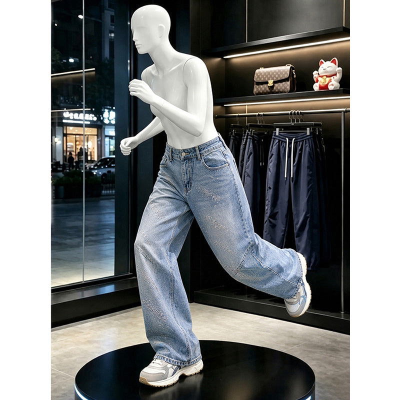 Damen Modische Weitgeschnittene Jeans Drune