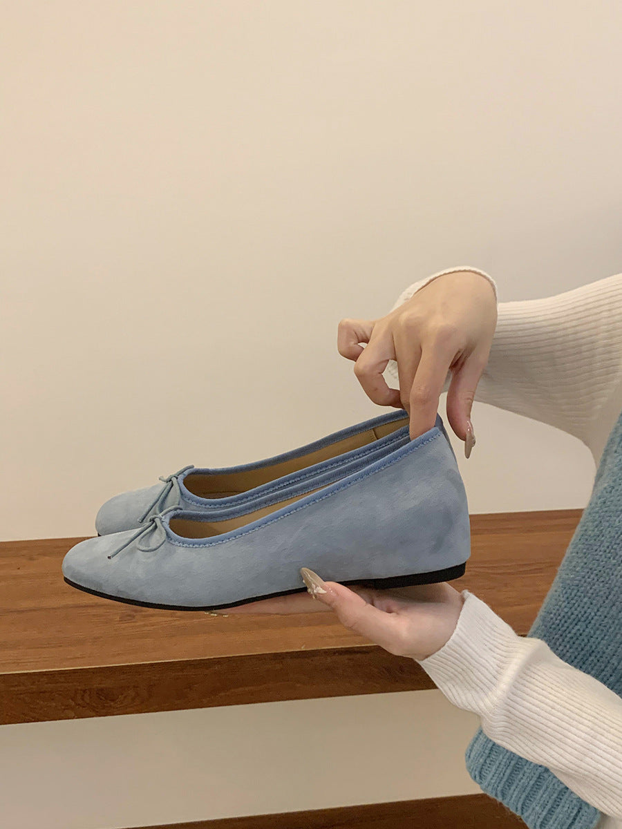 Damen Ballerina-Schuhe mit raffiniertem Schleifenakzent Drune