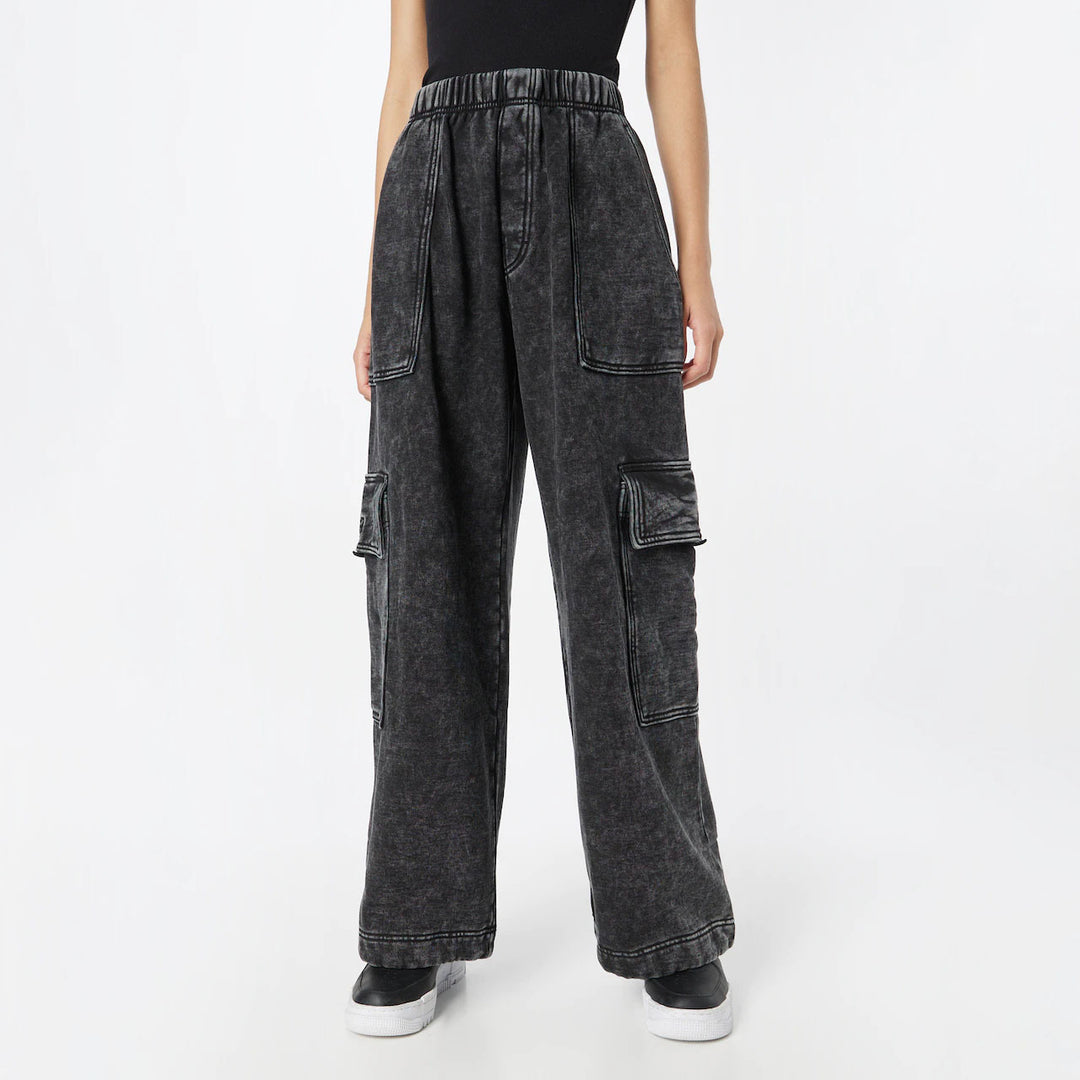 Damen Lässige Cargo-Jeans mit weitem Schnitt Drune