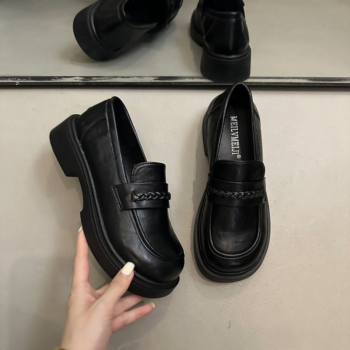 Damen Modische Mokassins mit geflochtenem Design Drune
