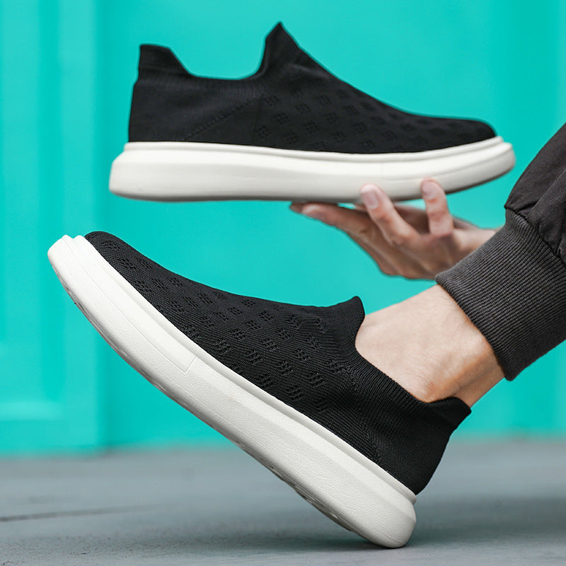 Unisex nan leichter Strick-Slipper mit perforierter Atmungsstruktur und dämpfender Leichtsohle Drune